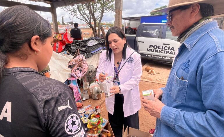  Atiende Secretaría de Salud a familias afectadas por las lluvias
