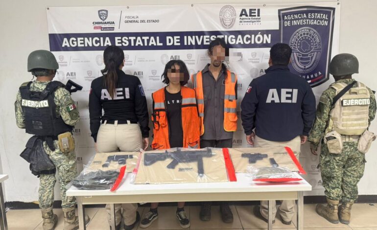  Capturan autoridades a pareja de presuntos responsables de homicidios perpetrados en Ciudad Juárez