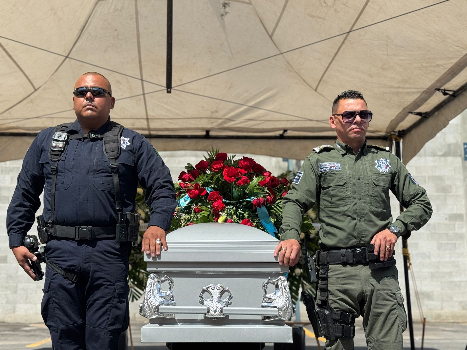 Rinde SSPE homenaje póstumo al policía Humberto Velásquez Trejo