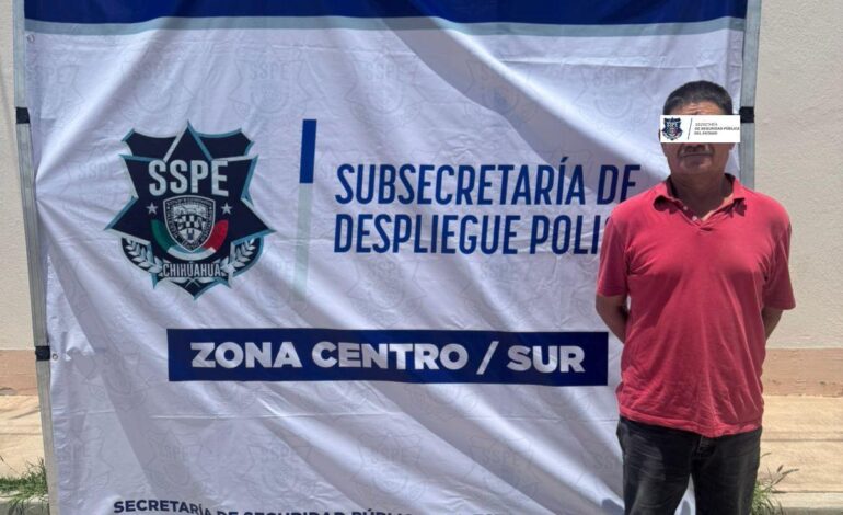  Detiene SSPE a hombre por posesión de vehículo robado en Ojinaga