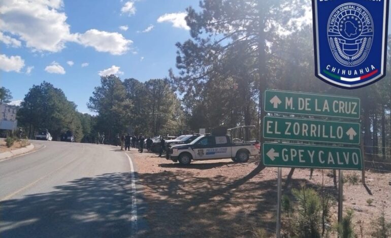  Reportan enfrentamiento armado en Guadalupe y Calvo