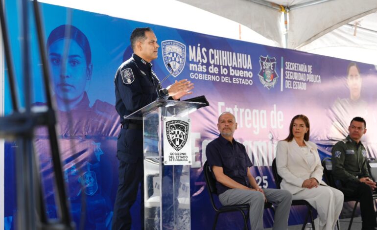  Dota SSPE de nuevo equipamiento a elementos de Despliegue Policial Zona Norte
