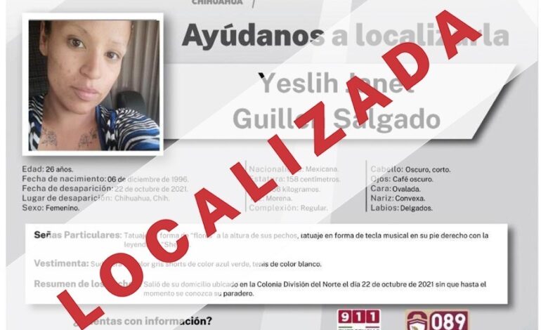  Localiza FEM en Baja California a mujer desaparecida en Chihuahua en 2021
