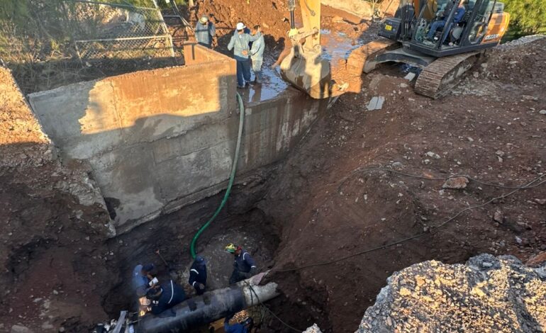 Realiza JMAS Chihuahua reparación en conducción Tabalaopa-Aldama