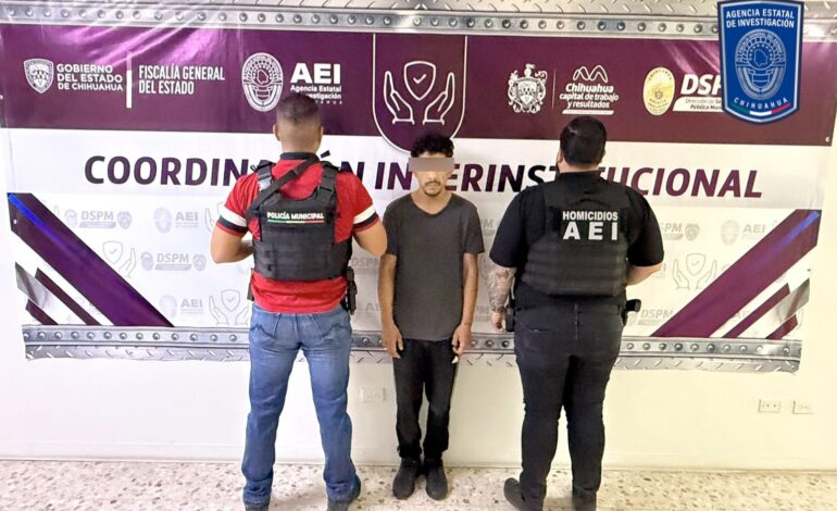  Detienen a prófugo de la justicia por homicidio doloso