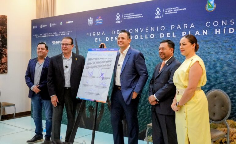  Pactan el Plan Municipal Hídrico en Chihuahua capital