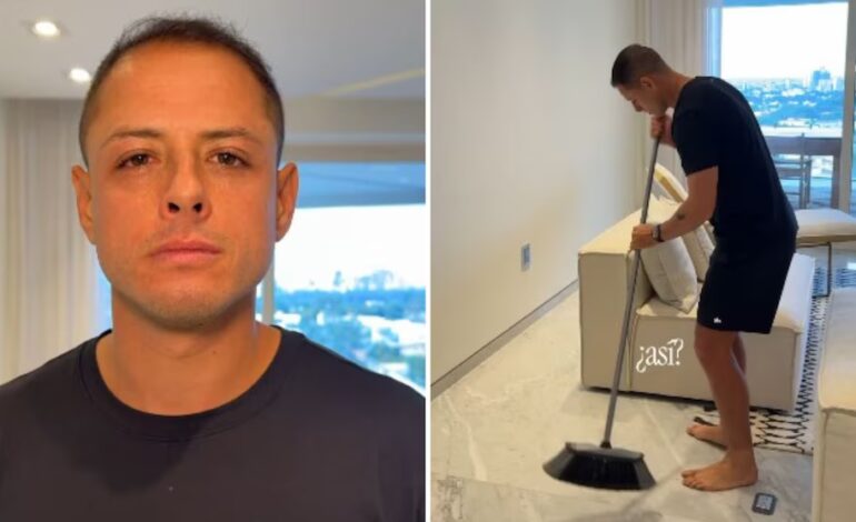  Chicharito Hernández protagoniza nuevo video barriendo en redes sociales y genera polémica