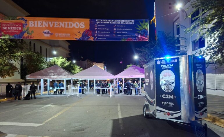  Reporta DSPM saldo blanco durante el Grito de Independencia en Chihuahua capital