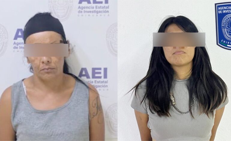  Detienen a dos mujeres por delitos contra la salud, una en flagrancia y otra con orden de aprehensión