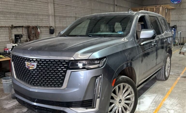  Recuperan en Cuauhtémoc vehículo Cadillac robado en Parral