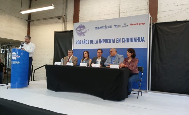  Conmemoran 200 años de la imprenta en Chihuahua