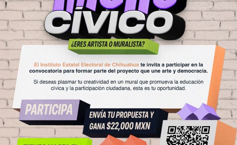  Invita IEE a transformar espacios públicos con el Muro Cívico 2025