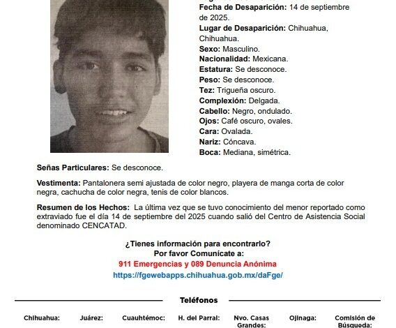  Desaparecen 7 adolescentes del Centro de Asistencia CENCATAD