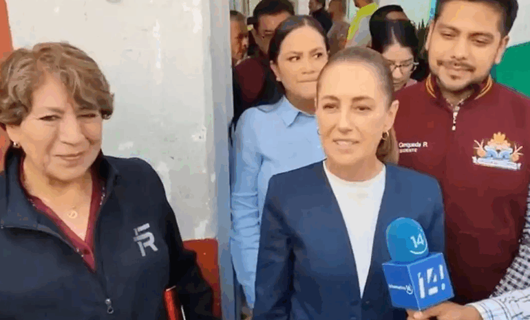  “Nadie se va quedar desamparado”, asegura Sheinbaum a damnificados de Neza