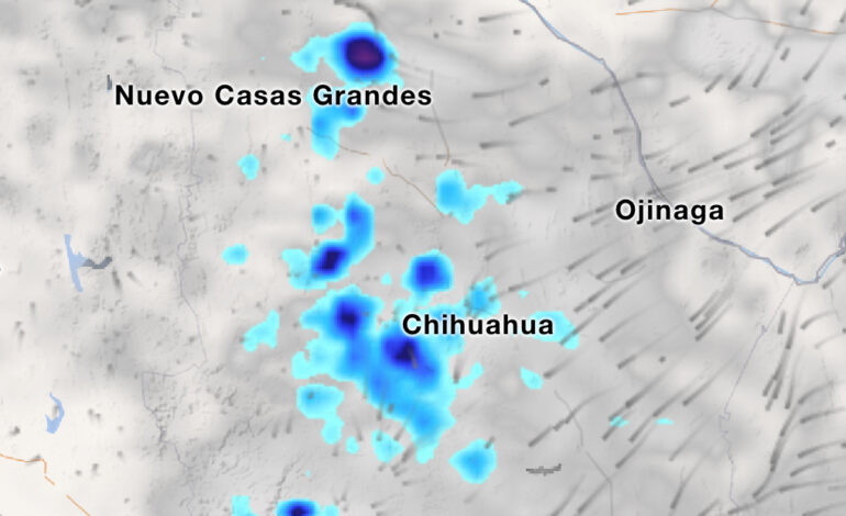  Ingreso de frente frío traerá lluvias durante la noche en Chihuahua capital