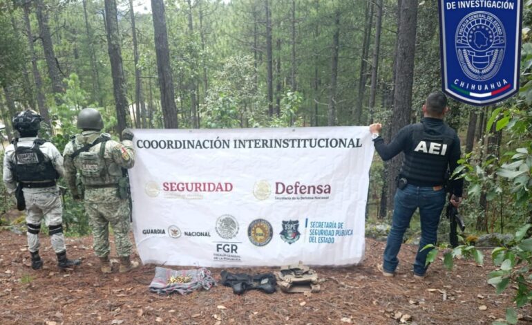  Asegura Célula BOI cartuchos, cargadores y equipo táctico en Guadalupe y Calvo