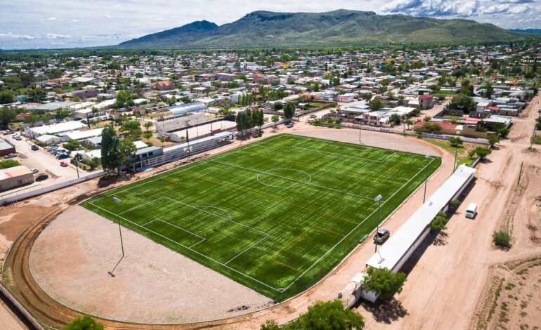  En Aldama, el fútbol estrena nueva piel