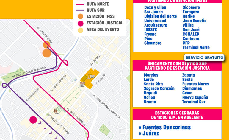  Anuncia Bowí servicio gratuito, desvío de rutas y horario extendido durante el Grito de Independencia
