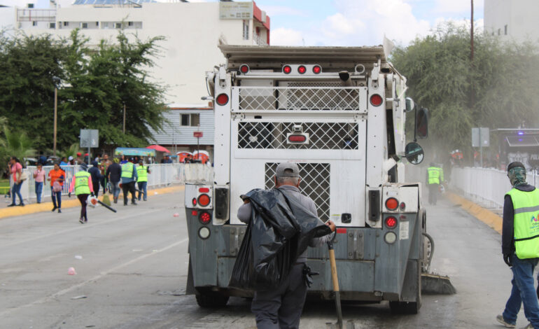 Retira Municipio casi 18 toneladas de basura en operativo de limpieza por festejos patrios