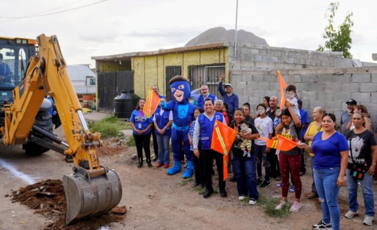  Inicia JMAS Chihuahua introducción de red de drenaje en la colonia Jorge Barousse