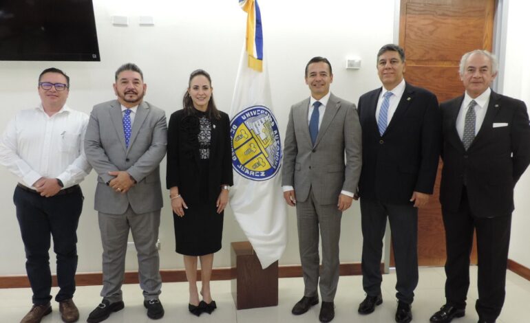 Presidenta del TSJ fortalece vínculos con academia, colaboradores y seguridad en Juárez