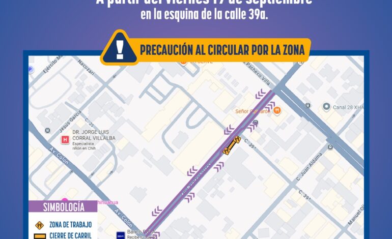  Reparará JMAS Chihuahua caja de válvulas en la avenida Juárez este viernes