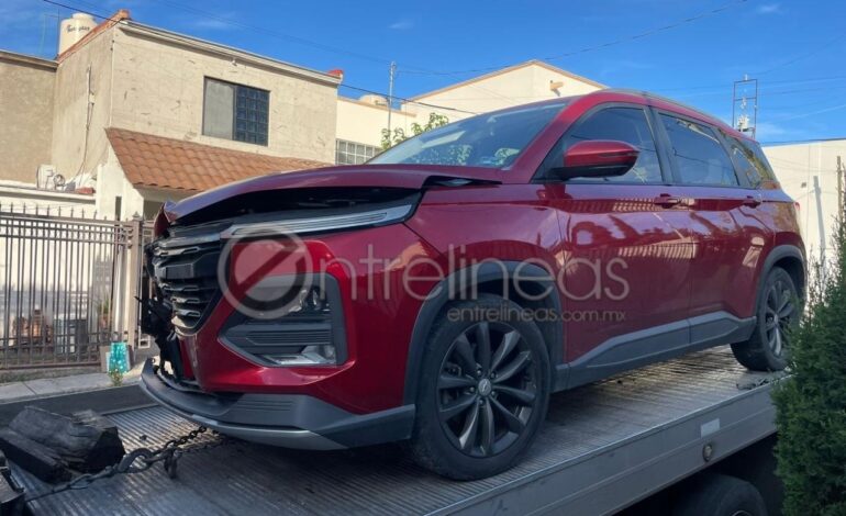  Choque múltiple en la colonia Panorámico deja solo daños materiales