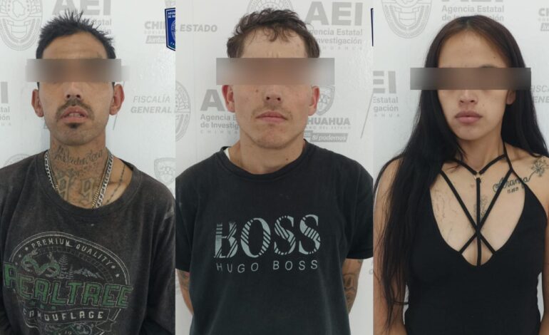  Detiene AEI Occidente en cateo a tres personas en flagrancia por posesión de cristal y heroína