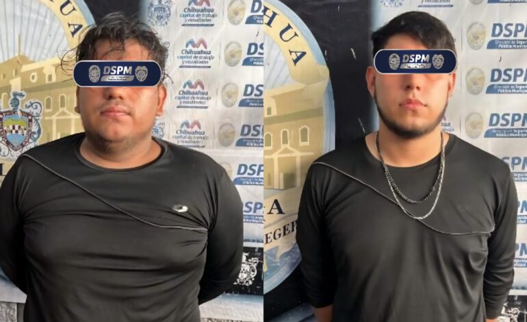  Frustra Policía Municipal asalto al norte de la ciudad y detienen a dos jóvenes