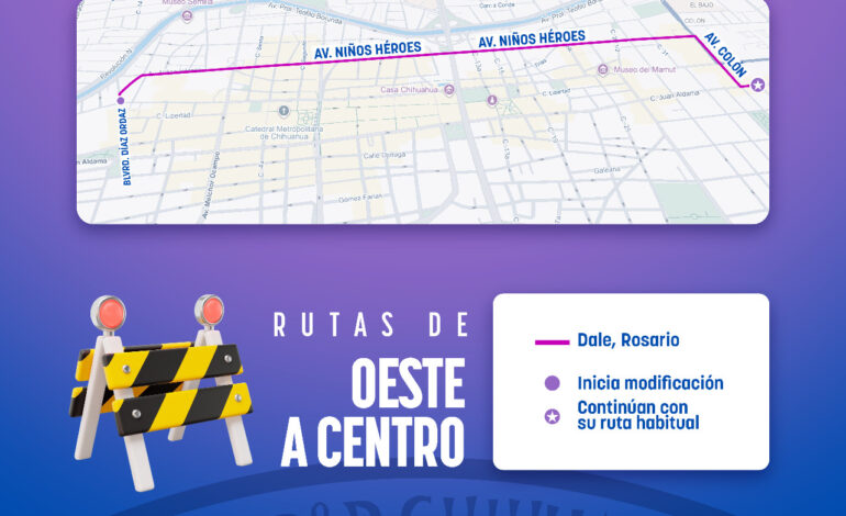 Modificarán rutas de transporte por cierre del FICUU 2025