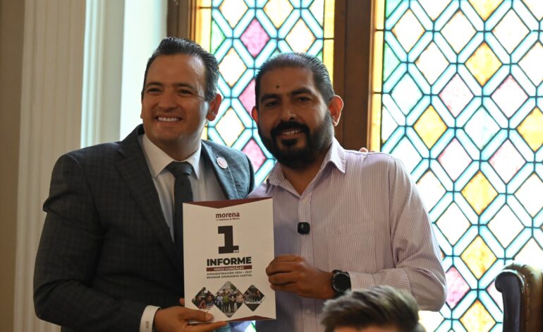  ”Atender las carencias y trabajar para que el bienestar llegue a todas las colonias”, presenta Hugo González su 1er informe
