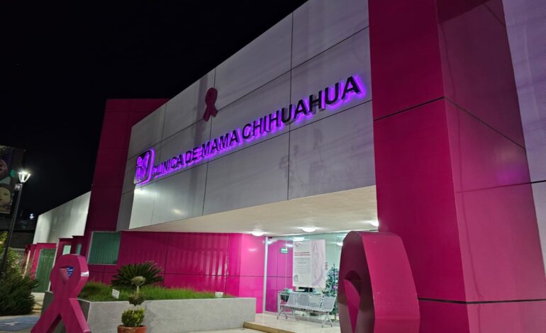 Ilumina IMSS sus unidades médicas y administrativas como parte de la sensibilización contra el cáncer de mama