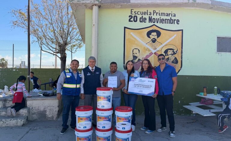  Atiende Gobierno del Estado a 16 escuelas de Ciudad Juárez afectadas por las lluvias