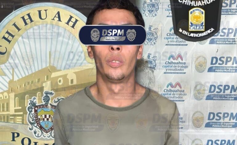 Detiene DSPM a presunto responsable de múltiples robos con violencia a comercio