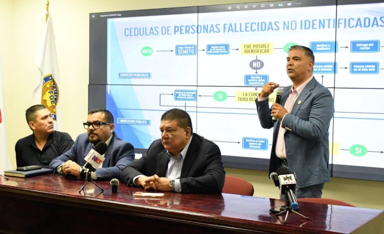  Presenta FGE la Cédula de Identificación Forense