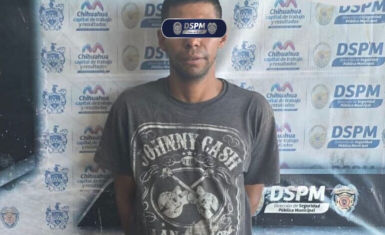  Logra Policía Municipal captura de hombre acusado de violación en la colonia Vida Digna