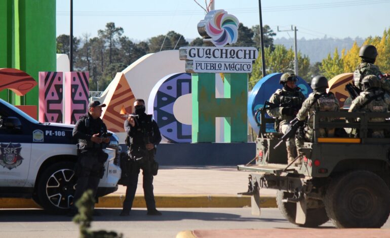  Refuerza SSPE operativo de seguridad en Guachochi con más de 130 elementos y 40 unidades