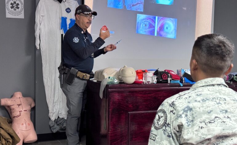  Capacita SSPE a corporaciones de seguridad en atención a sobredosis por fentanilo