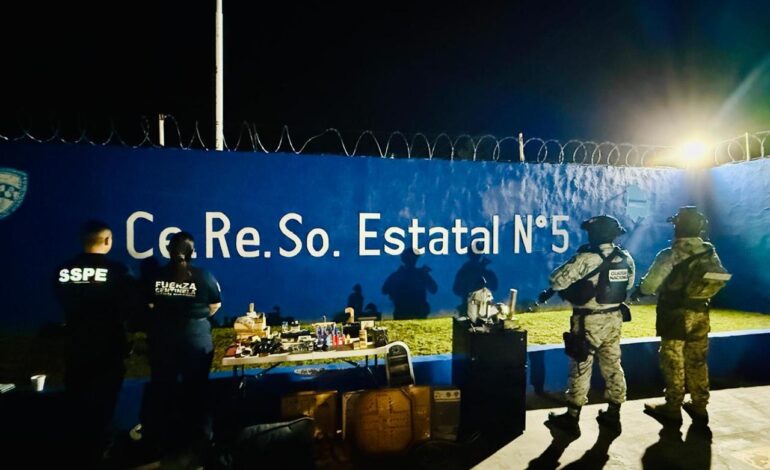  Realizan inspección en Cereso de NCG, sin hallazgo de armas hechizas