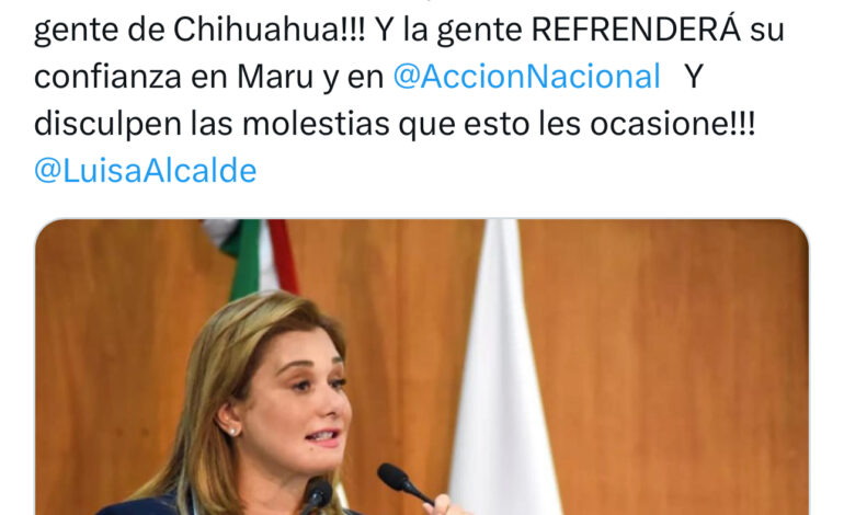  Cinismo de Luisa Alcalde no tiene límites, ¿por qué no nos platica de los narcogobiernos de Morena?: PAN respalda a Maru