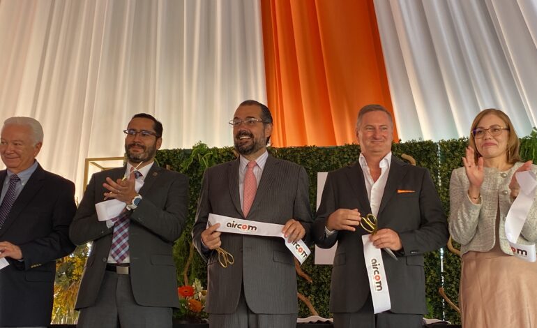  Inauguran primera planta de Aircom; invierten 24 mdd, 200 empleos directos
