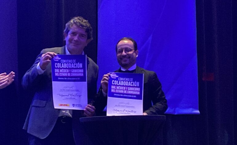  DHL y SIDE firman convino de colaboración; descuentos a empresas en envíos