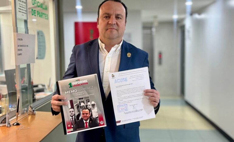  Entrega Memo Ramírez su Primer Informe de actividades legislativas