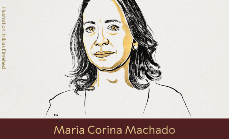  Otorgan Premio Nobel de la Paz a María Corina Machado, líder opositora venezolana