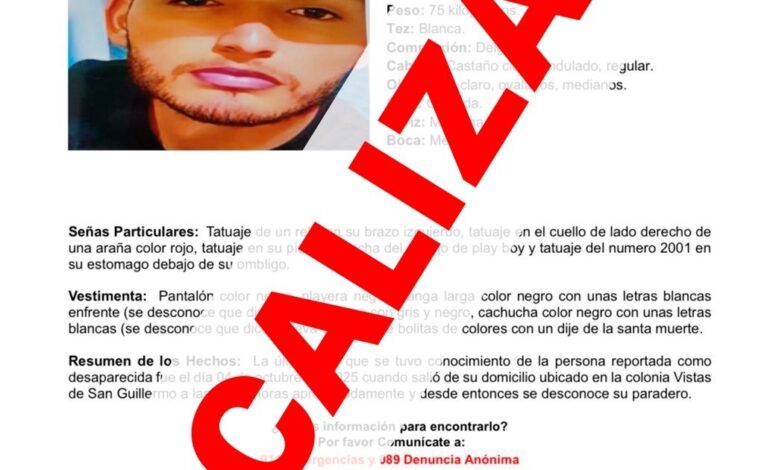  Localizan a hombre con reporte de ausencia en colonia Vistas de San Guillermo