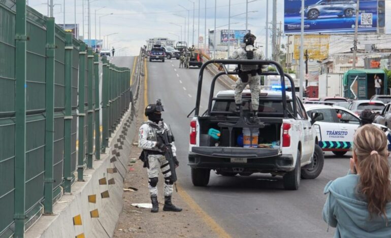  Atacan a elementos de la Guardia Nacional en Celaya, Guanajuato; hay un agente muerto