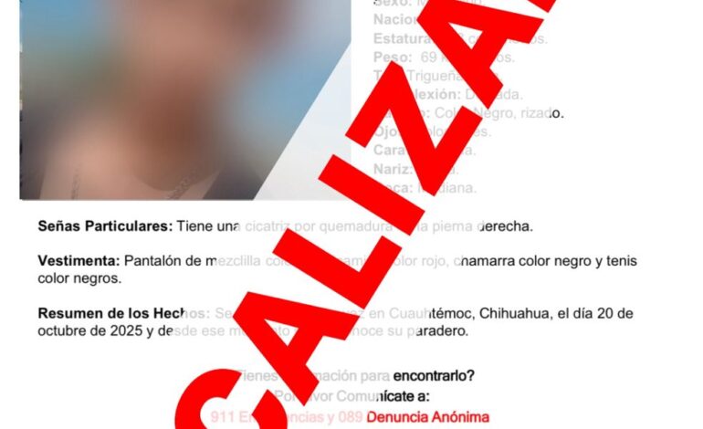 Localizan en buen estado de salud a menor reportado desaparecido