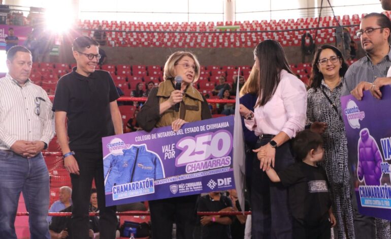  Reúne Chamarratón “Juntos contra el Frío” más de 7 mil prendas para niñas y niños de la Sierra Tarahumara