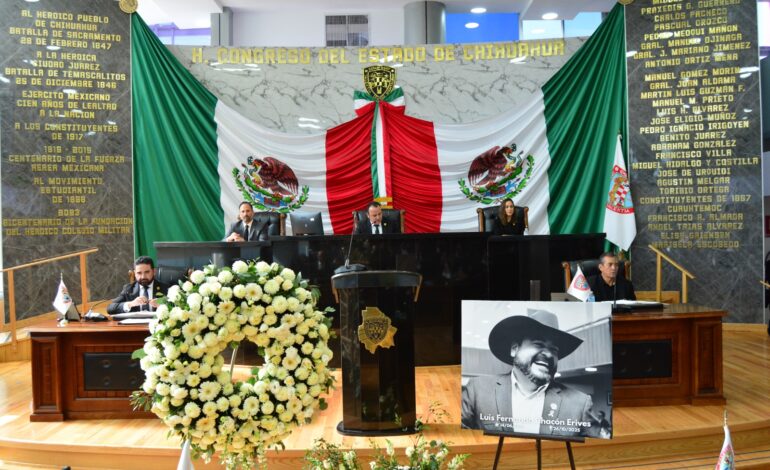  Realizan Sesión de Homenaje al diputado Luis Fernando Chacón