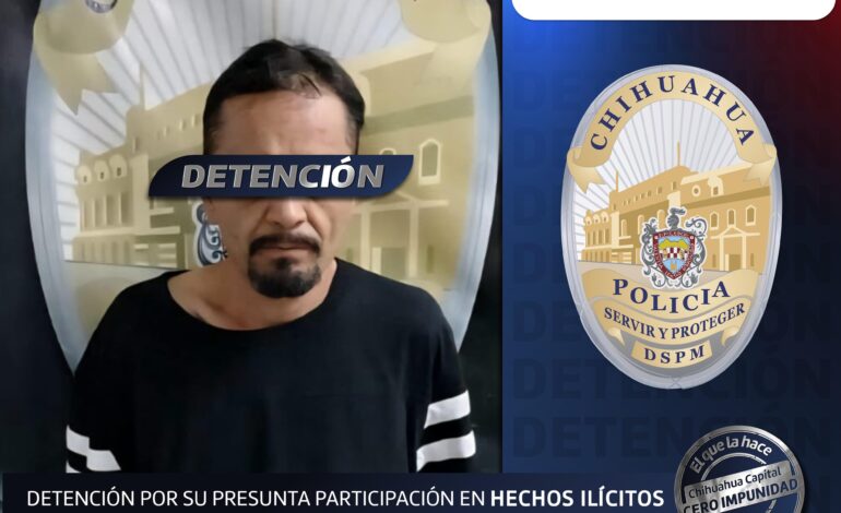  Policías municipales inhiben posibles acciones de narcomenudeo al detener a hombre con 32 bolsas de polvo blanco